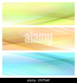 Abstract colorato sfondo luminoso set. Isolato su bianco. Illustrazione Vettoriale