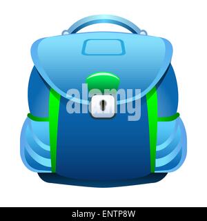 Una illustrazione vettoriale di borsa scuola Illustrazione Vettoriale