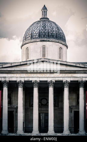 La National Gallery, Trafalgar Square, Londra, Regno Unito. Foto Stock