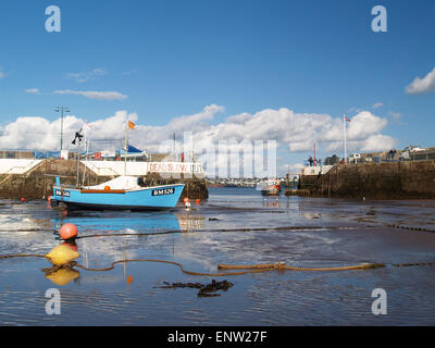 Bassa marea a Paignton Harbour,Devon Foto Stock