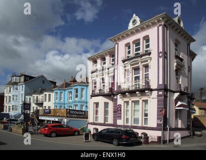 Gli edifici sul lungomare a Dawlish sulla South Devon Coast Foto Stock