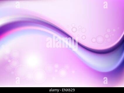 Mesh gradiente dello sfondo con viola onde cremisi e circoli Illustrazione Vettoriale
