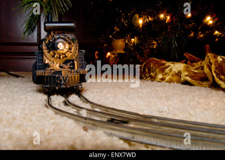 Treno di Natale Foto Stock