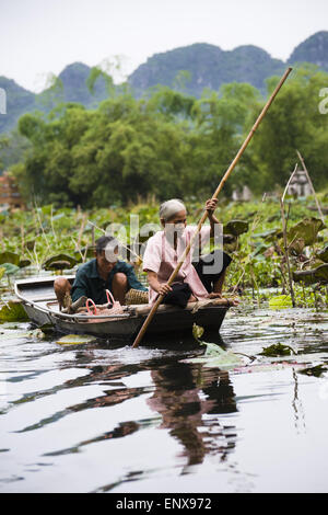 Vinh ha a lungo può - Tam Coc, Vietnam Foto Stock