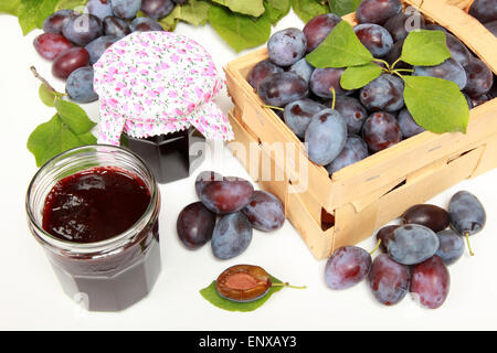 Zwetschgen-Konfitüre Foto Stock