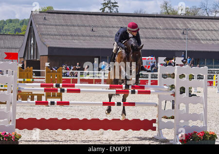 Tosca Brambilla (ITA) equitazione ragazzo francese. Foto Stock