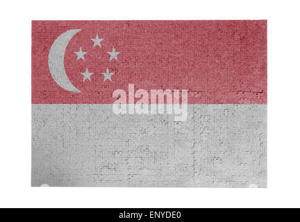 Grande puzzle di 1000 pezzi - bandiera - Singapore Foto Stock