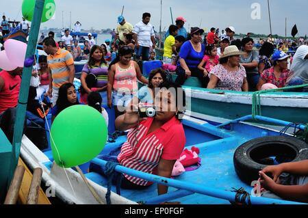 Festival del giorno di San Pedro e El Señor del Mar ( Signore del mare ) in PUERTO PIZARRO. Dipartimento di Tumbes .PERÙ Foto Stock