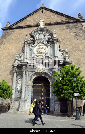 La Iglesia de Santos Justo y Pastor ingresso della chiesa Granada Andalusia Spagna meridionale