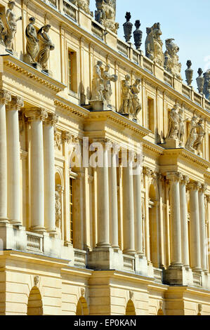 Chateau Versailles front Ile de France Francia Europa Foto Stock