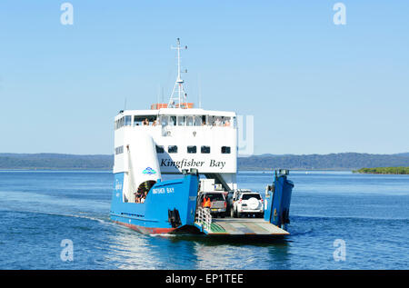 Kingfisher Bay il traghetto, l'Isola di Fraser, Queensland, QLD, Australia Foto Stock