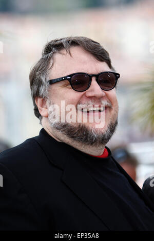 Cannes, Francia. 13 Maggio, 2015. Membro della Giuria, Direttore messicano Guillermo del Toro pone durante il photocall della giuria della sessantottesima annuale di Cannes Film Festival di Cannes, Francia, 13 maggio 2015. Il festival si svolge dal 13 al 24 maggio. Credito: dpa picture alliance/Alamy Live News Foto Stock