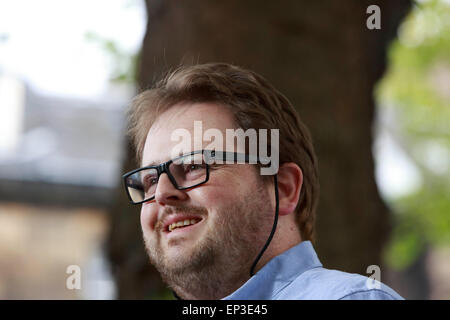 Matteo d'Ancona Edinburgh International Book Festival 2014 foto scattate in Charlotte Square Gardens. Edimburgo. Pak@ Mera 11/08 Foto Stock