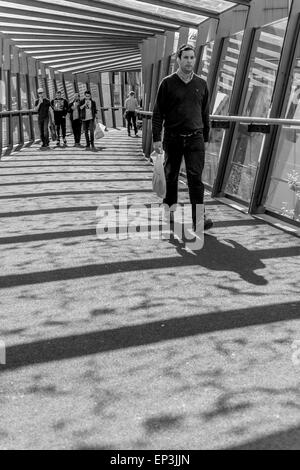 Bristol Cabot Circus ponte di collegamento Bristol Avon Regno Unito Foto Stock