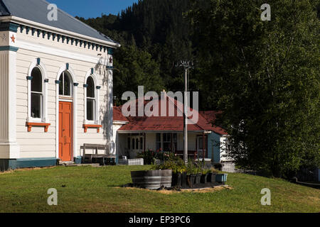 I muratori Hall di Reefton, Nuova Zelanda, Foto Stock