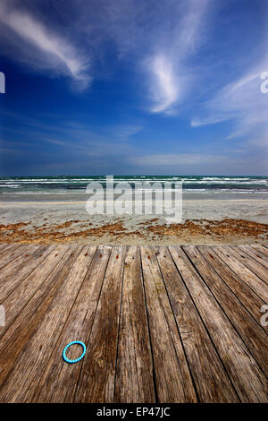 Keros beach, Lemnos (Limnos) isola, Egeo Settentrionale, Grecia. Foto Stock