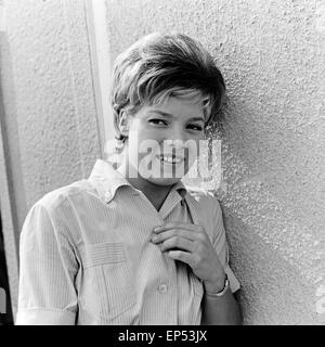 Deutsche Schauspielerin Katrin Schaake, Deutschland 1960er Jahre. Attrice tedesca Katrin Schaake, Germania 1960s. Foto Stock