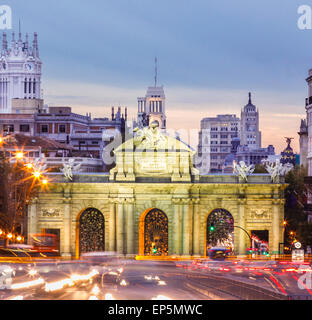 Puerta de Alcala, Madrid, Spagna Foto Stock