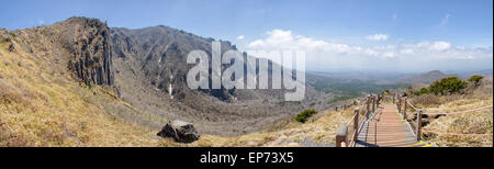 Paesaggio di Yeongsil Trail Course a Baerokdam in Hallasan Mountain National Park di Jeju Island, Corea. Foto Stock