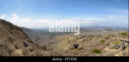 Paesaggio con Oream a Yeongsil Trail Course a Baerokdam in Hallasan Mountain National Park di Jeju Island, Corea. Foto Stock