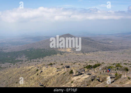 Paesaggio con Oream a Yeongsil Trail Course a Baerokdam in Hallasan Mountain National Park di Jeju Island, Corea. Foto Stock