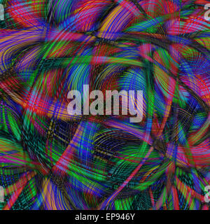 Moderno e colorato con abstract linee lisce Foto Stock
