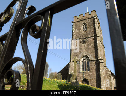 St Marys Chiesa, Il Molland North Devon, Chiesa parrocchiale di Inghilterra ringhiere Foto Stock