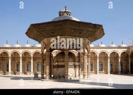 Grande Moschea di Mohammed Ali al Cairo, Egitto Foto Stock