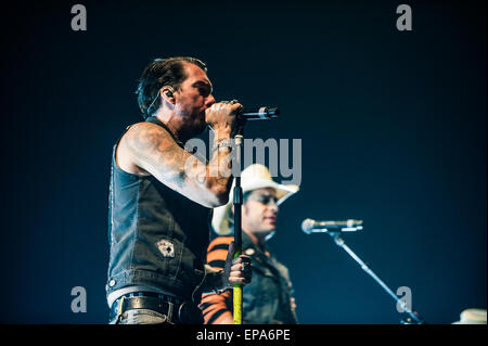 La BossHoss performing live in concerto su una delle tre date del Regno Unito come supporto per Motorhead al SSE Wembley Arena di Londra. Dotato di: il Boss Burns,Hoss potenza dove: Londra, Regno Unito quando: 09 Nov 2014 Credit: WENN.com Foto Stock