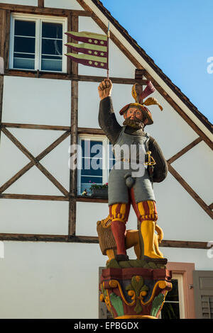 Aprile pomeriggio a Rheinfelden, Canton Argovia, Svizzera. Foto Stock