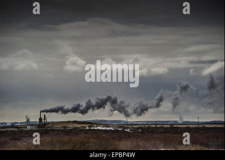 Impianto di energia geotermica in Islanda Foto Stock