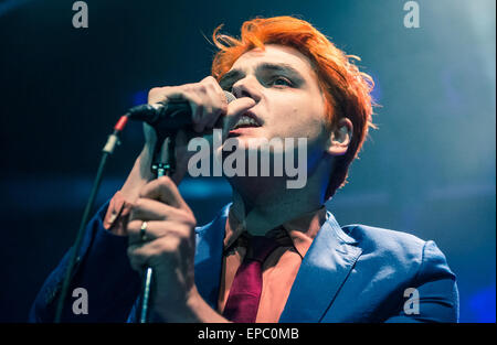 Ex My Chemical Romance cantante Gerard modo in su il suo primo tour solista di eseguire a KOKO in Londra dotata: Gerard modo dove: Londra, Regno Unito quando: 10 Nov 2014 Credit: WENN.com Foto Stock