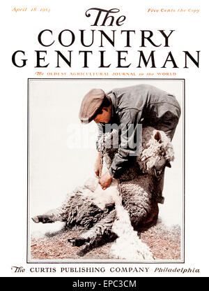 Coperchio del Country Gentleman Rivista di agricoltura degli inizi del XX secolo. . Foto Stock