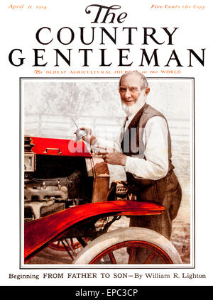 Coperchio del Country Gentleman Rivista di agricoltura degli inizi del XX secolo. . Foto Stock