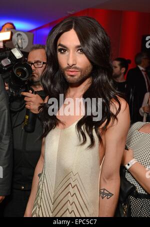 Conchita Wurst di presenze per il Life Ball 2015 Candids Celebrity - Ven, Le Meridien Vienna, Vienna, -- il 15 maggio 2015. Foto di: Derek Storm/Everett Collection Foto Stock