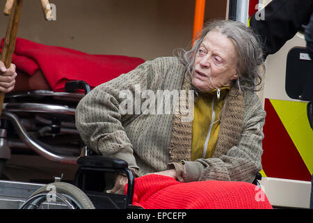 Maggie Smith per filmare la Signora nel furgone dotato di Maggie Smith Dove: Londra, Regno Unito quando: 11 Nov 2014 Credit: WENN.com Foto Stock