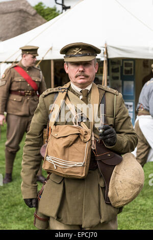 Tempio Cressing Essex, UK. 16 Maggio, 2015. Militari di re-enactors a "Tempio in guerra" una due giorni di militari e Vintage spettacolo basato nel sud-est dell'Inghilterra. Credito: Gordon Scammell/Alamy Live News. Foto Stock