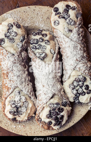 Cannoli Siciliani Foto Stock