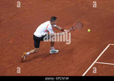 ISTANBUL, Turchia - 01 MAY 2015: lettore colombiano Santiago Giraldo in azione durante il trimestre finale di partita contro il giocatore argentino Foto Stock