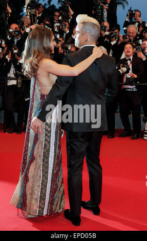 Robbie Williams, Campo Ayda cantante e moglie del Mare di alberi, Premiere 68 Th Cannes Film Festival Cannes, Francia 16 maggio 2015 Dit78320 Credito: Allstar Picture Library/Alamy Live News Foto Stock