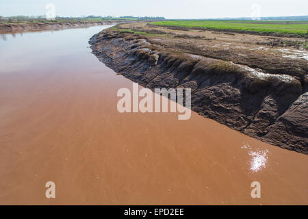 Immagine del Cornwallis Fiume Porto Williams, Nova Scotia un paio di ore prima di alta marea. Foto Stock