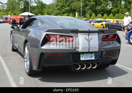 Una Corvette C7 presso il locale la Corvette Car Show. Foto Stock