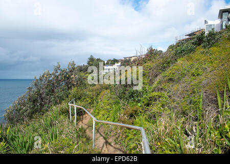 Passeggiata costiera tra Dee Why e Curl Curl su Sydney's spiagge settentrionali,l'australia Foto Stock