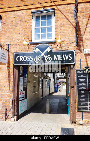 Cross Keys Mews High Street St Neots Cambridgeshire Regno Unito Foto Stock