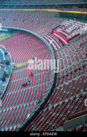 Interno del famoso birdnest al Parco olimpico di Pechino CINA Foto Stock