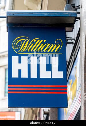 William Hill Bookmakers Shop segno, Londra Foto Stock