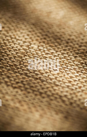 Close-up materiale di Hesse texture (iuta/tela) Foto Stock