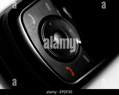 Telefono cellulare con rosso pulsante deby Foto Stock