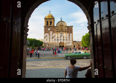 Nostra Signora di Purisma Concepcion, chiesa, città di Tequila, Jalisco, Messico Foto Stock