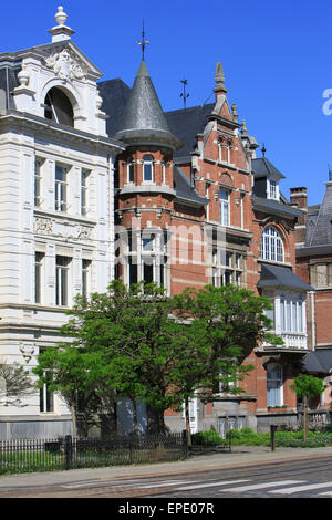 La casa in stile Art Nouveau ''t Lelieke' all'Cogels-Osylei 30 ad Anversa, in Belgio Foto Stock